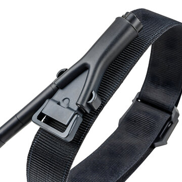 Black Tactical Combat Tourniquet Medical Emergency First Aid Device Isolated On Transparent Background close view gear response trauma care graphic design element usage equipment bleeding