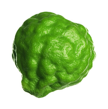 Fresh ripe bergamot fruit isolated on white