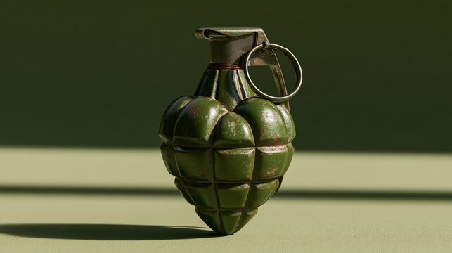 heart shaped grenade conceptual illustration