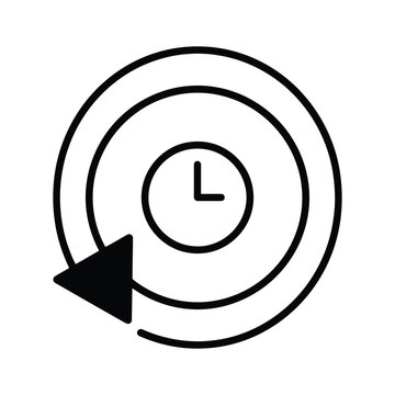 Clock icon with counterclockwise arrow