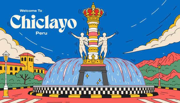 Welcome to Chiclayo Peru, vibrant cityscape with iconic fountain
