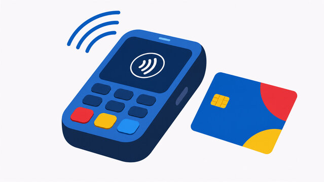 Electronic Payment Terminal Vector Icon