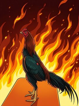 Strong rooster