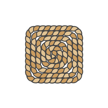Coiled rope pattern