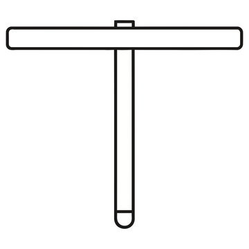 T-shaped object outline