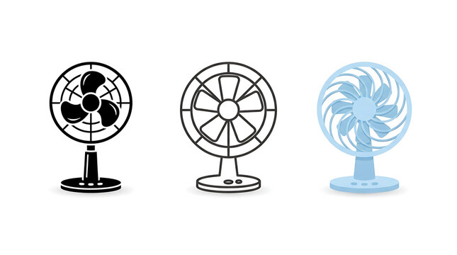 Three weather instrument icons set