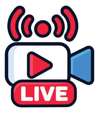 Live Streaming Camera Icon