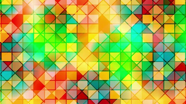 Vibrant Geometric Mosaic Pattern 4K