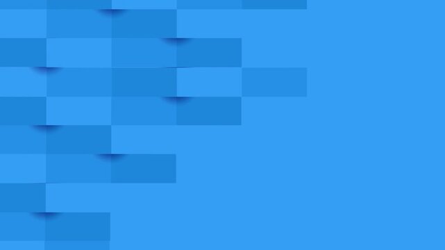 Blue Abstract Geometric Tile Pattern 4K
