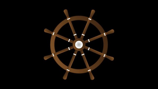 Ancient Pirate Ship Wheel