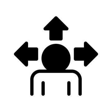 Decision Making Icon Vector Symbol Design Illustration