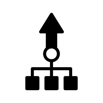 Merge Icon Vector Symbol Design Illustration