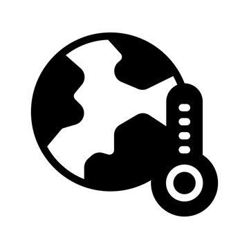 Global Warming Icon Vector Symbol Design Illustration
