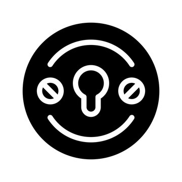 Key Hole Icon Vector Symbol Design Illustration