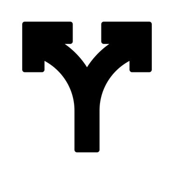 Split Icon Vector Symbol Design Illustration
