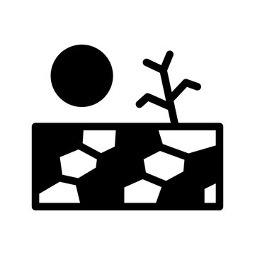 Drought Icon Vector Symbol Design Illustration