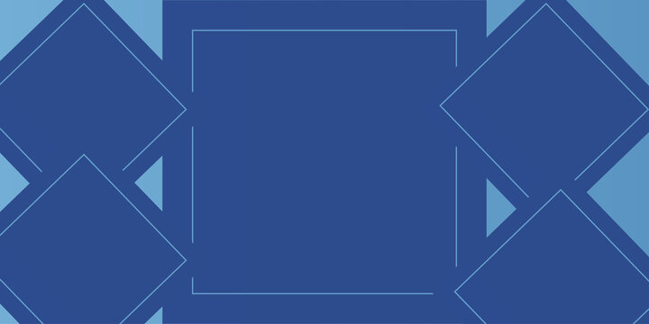 Blue gradient background vector abstract blurred texture square frame element