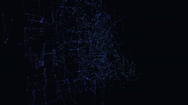 Neural network grid spatial data flow seamless loop background