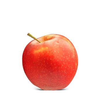 large, colorful apple