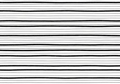 Hand-drawn lines in black and white, a simple, textured pattern evoking calm.