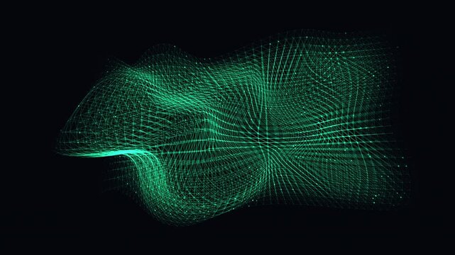 Topological network wave and clustered data lattice background