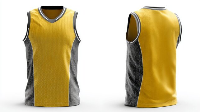 Professional basketball tank top design, wide armholes, lightweight breathable material with honeycomb mesh, vivid color blocking, player number on chest and back, shadow and lighting for premium