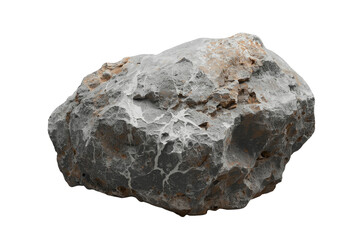 Obraz premium Heavy porous gray rock with uneven pitted texture