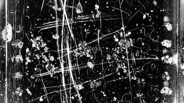 Damaged 16mm Movie Film Stock Scratch and Dust Texture