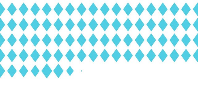 A regular pattern of equal diamond shapes arranged in neat rows. A simple geometric Oktoberfest Bavarian traditional background or template.
