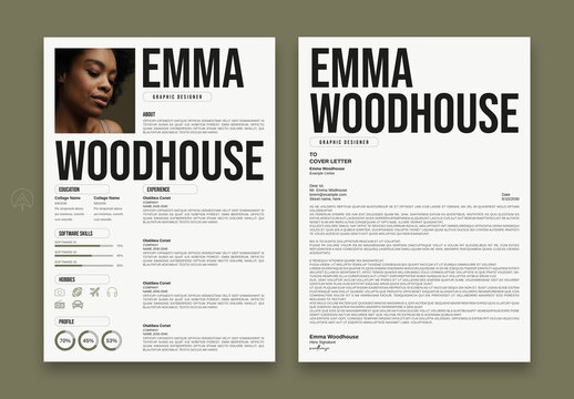 Simple Minimal Resume Design Template