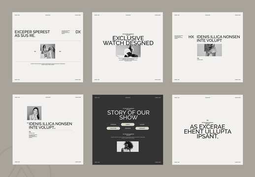 Social Media Design Layout
