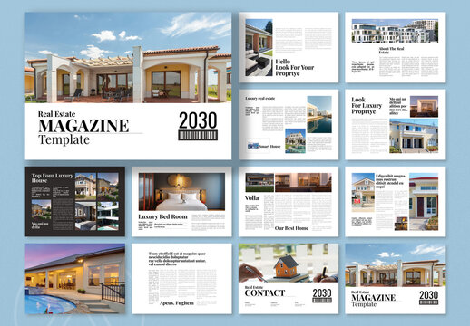 Real Estate Magazine Landscape Template