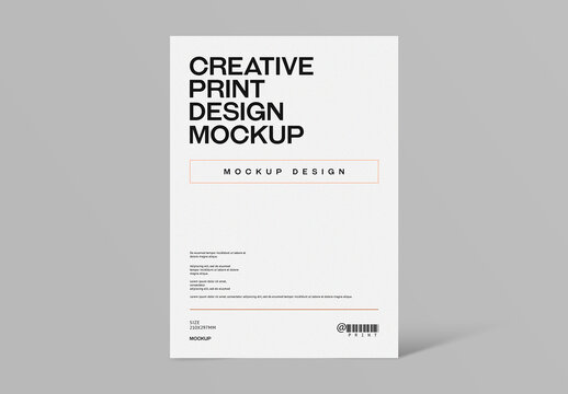 Minimalist A4 Corporate Print Design Flyer Mockup