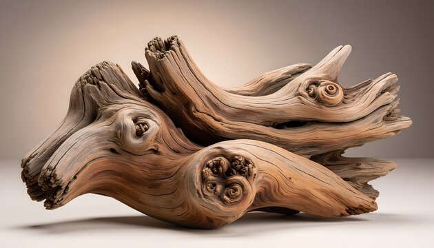 Weathered Driftwood with Organic Twists and Natural Texture