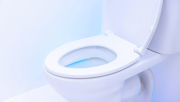 Bright Modern White Toilet Minimalist Bathroom