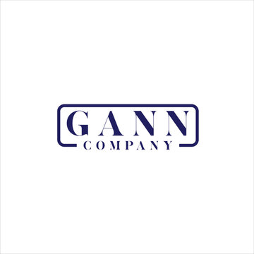 Ganny Company Logo Design on White Background