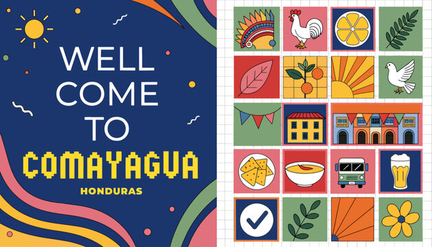 Welcome to Comayagua, Honduras travel poster