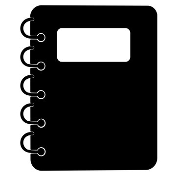 black notebook icon