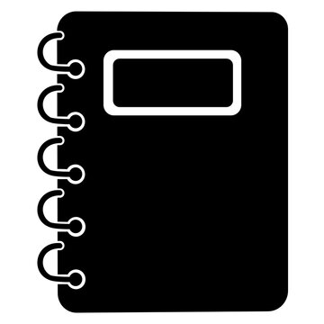 vector illustration of a notebook
