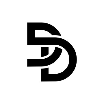 letter DD logo design vector