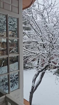 Snow Covered Kashmir in Winter, White Paradise in Kupwara, Jammu and Kashmir, India