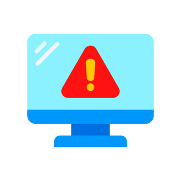 Precaution Icon Flat Color Style