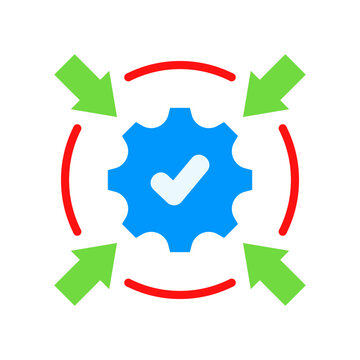 Impact Icon Flat Color Style