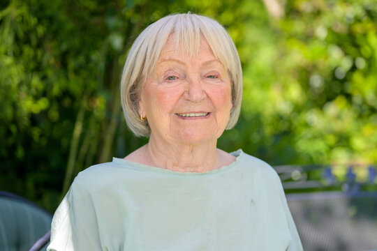 Happy Senior Woman Outdoor Portrait