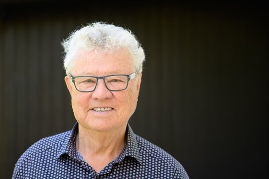 Friendly Senior Man Looking Confident