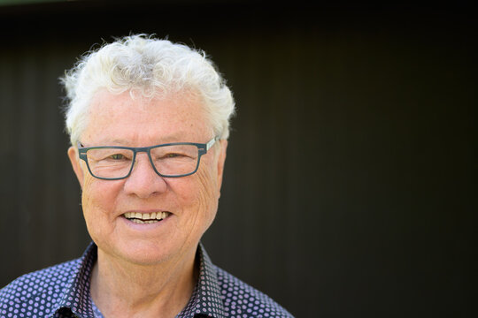 Smiling Senior Man Outdoor Portrait