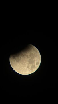 full moon over black