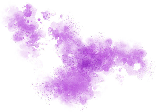 Watercolor stain decoration