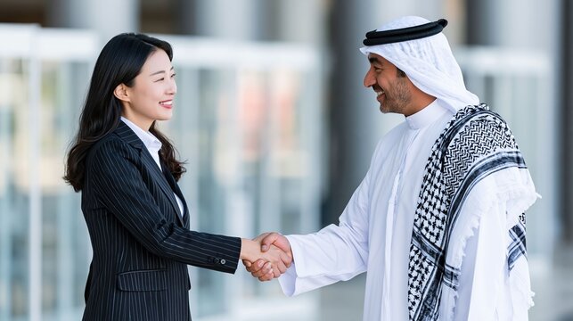 Business agreement is represented by professionals shaking hands after a discussion or negotiation. It communicates trust, commitment, and a successful deal.
