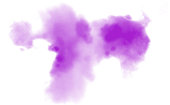 Watercolor stain decoration